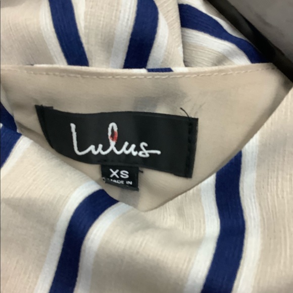 ☑️Lulus Sleeveless Striped Mini Dress - Picture 4 of 7